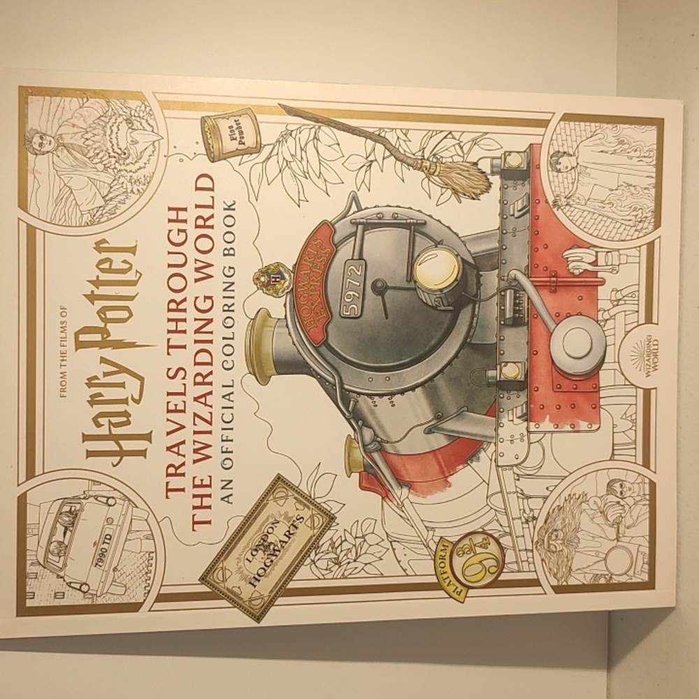 Harry Potter Travels Through The Wizarding World Official Coloring Book